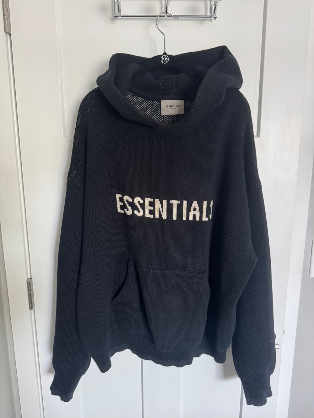 ESSENTIALS Knit Hoodie Sz L